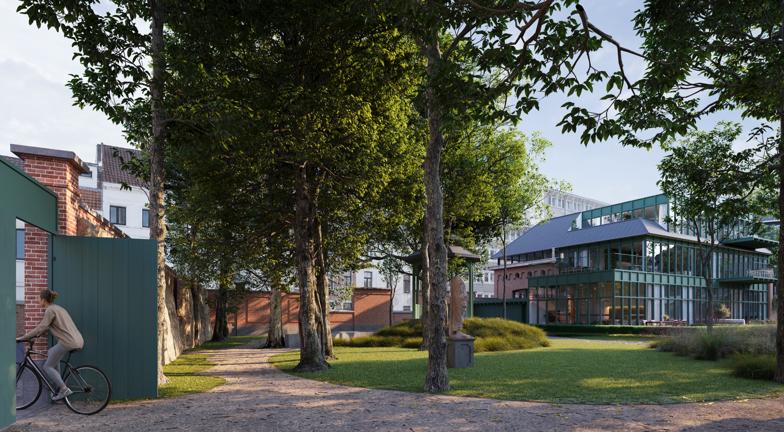 De binnentuin bij Le Botanique Gent